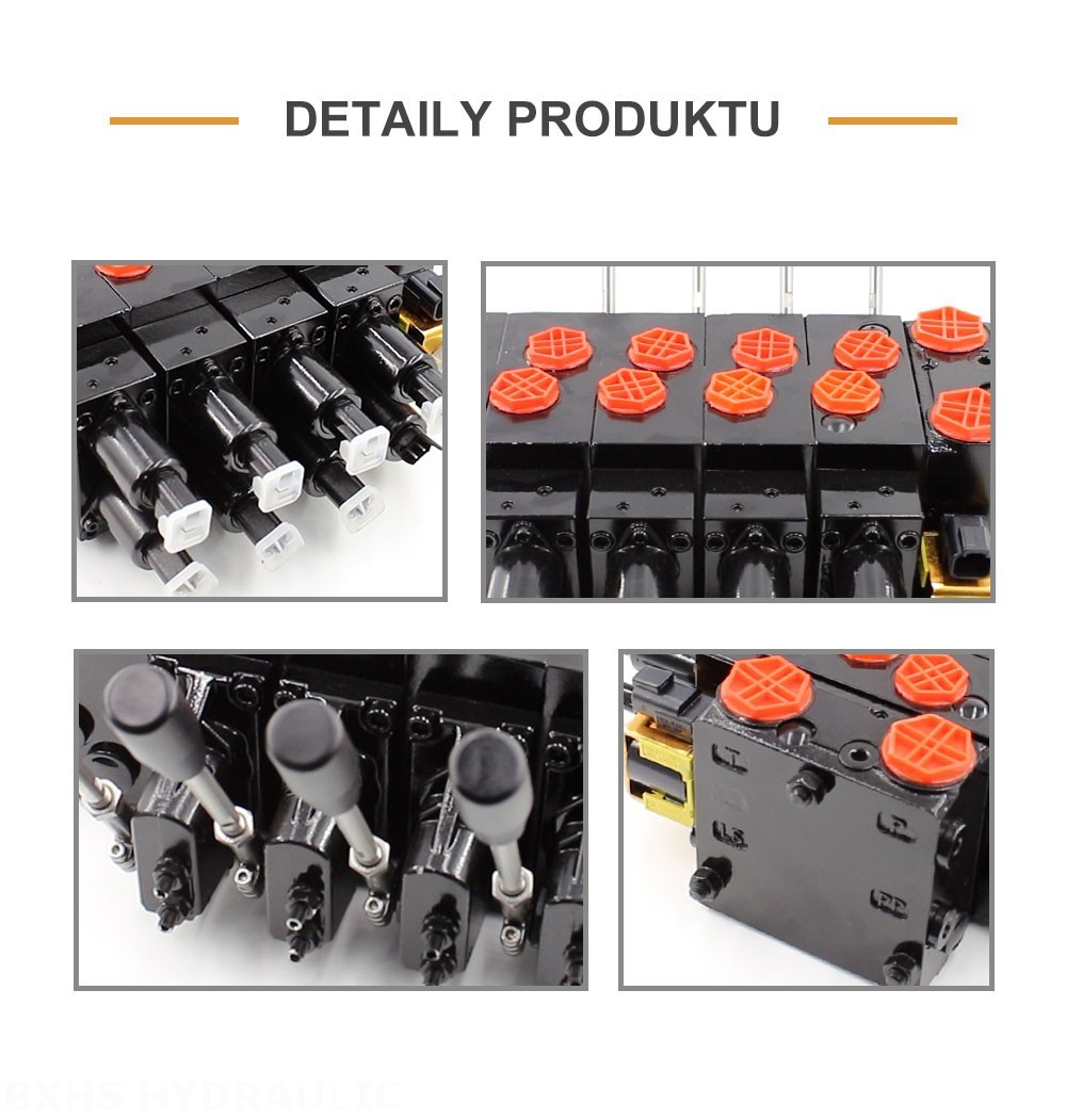 HSDVG32 Elektrický proporcionální a ruční Šoupátko 5 Proporcionální regulační ventil